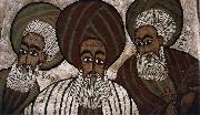 unknow artist The three patriarchs: Abraham, Isaak and Jakob oil on canvas